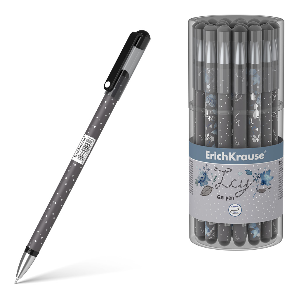 Ручка гелевая ErichKrause® Frozen Beauty Stick, цвет чернил черный 