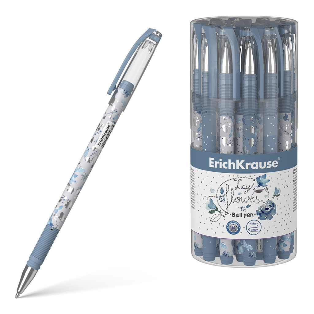 Ручка шариковая ErichKrause® Frozen Beauty Stick, цвет чернил синий 