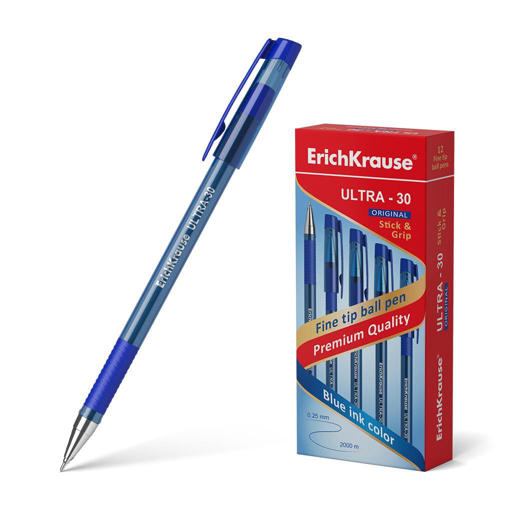 Ручка шариковая ErichKrause® ULTRA-30 Original, цвет чернил синий 