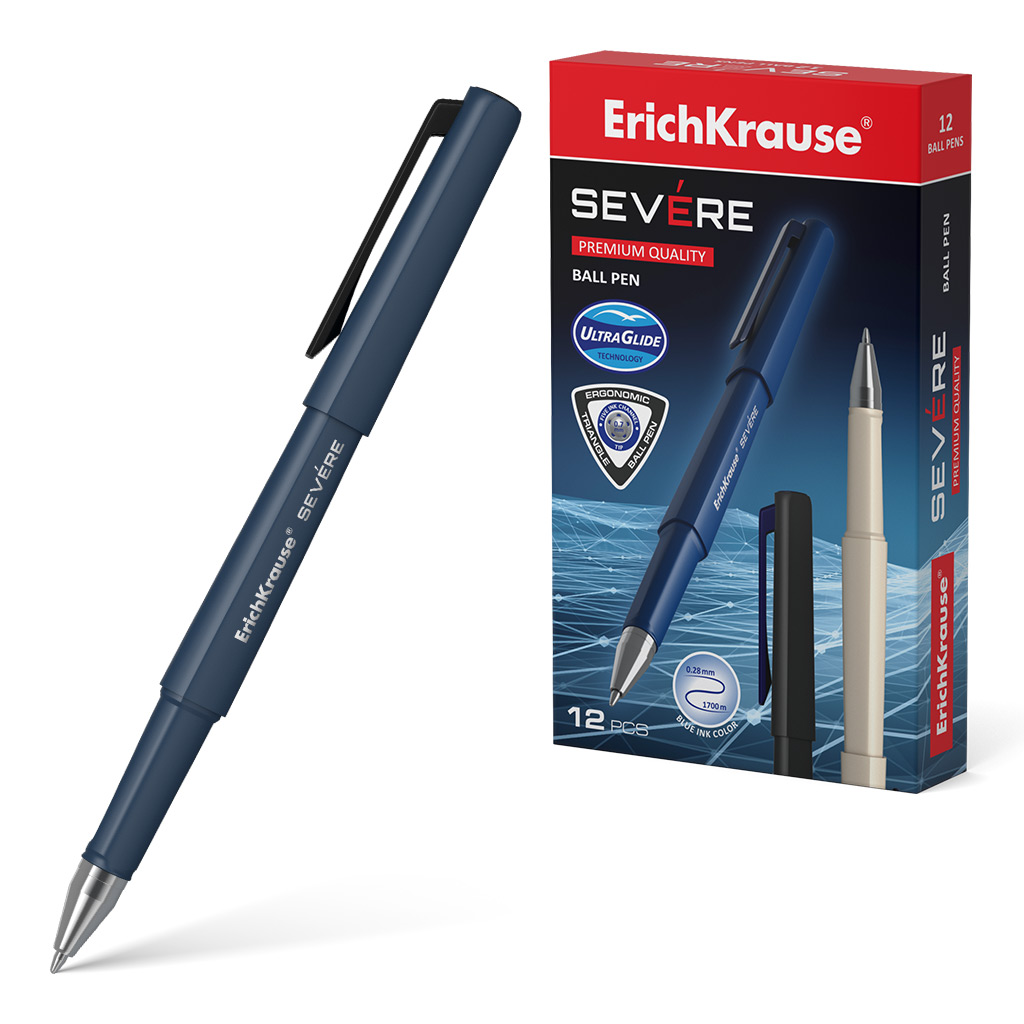 Ручка шариковая ErichKrause® Severe, Ultra Glide Technology, цвет чернил синий 