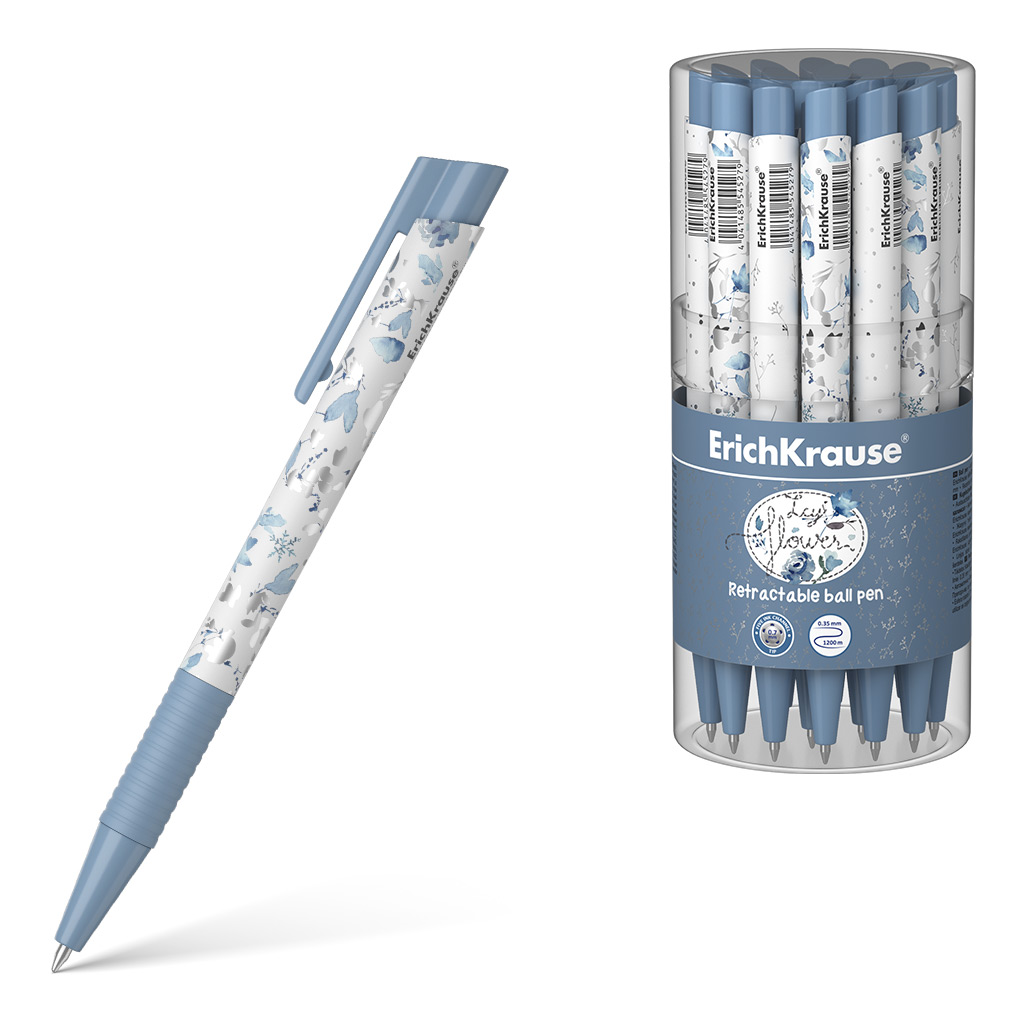 Ручка шариковая автоматическая ErichKrause® Frozen Beauty Matic&Grip, цвет чернил синий 