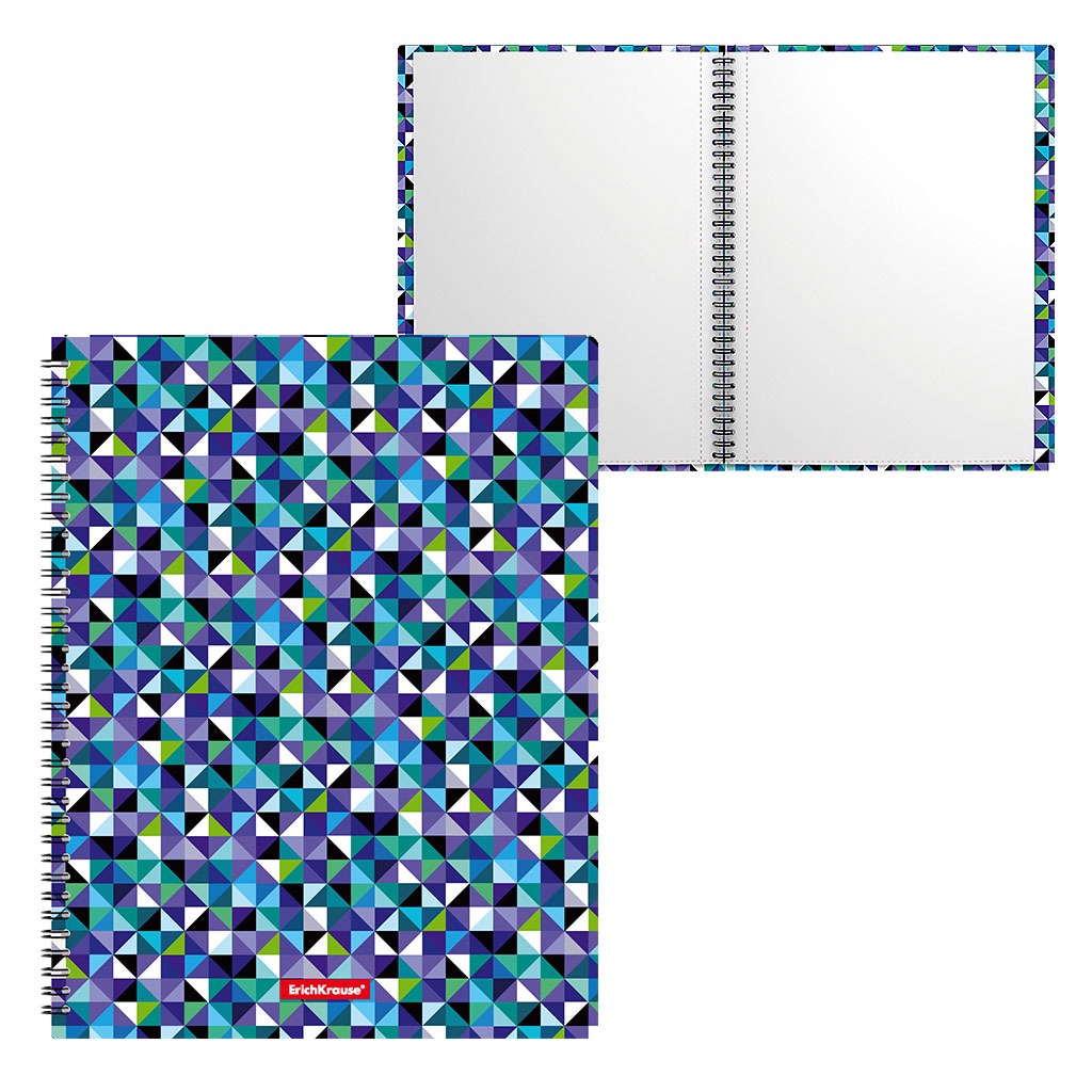 Папка файловая пластиковая на спирали ErichKrause® Cubes, с 20 прозрачными карманами, A4 