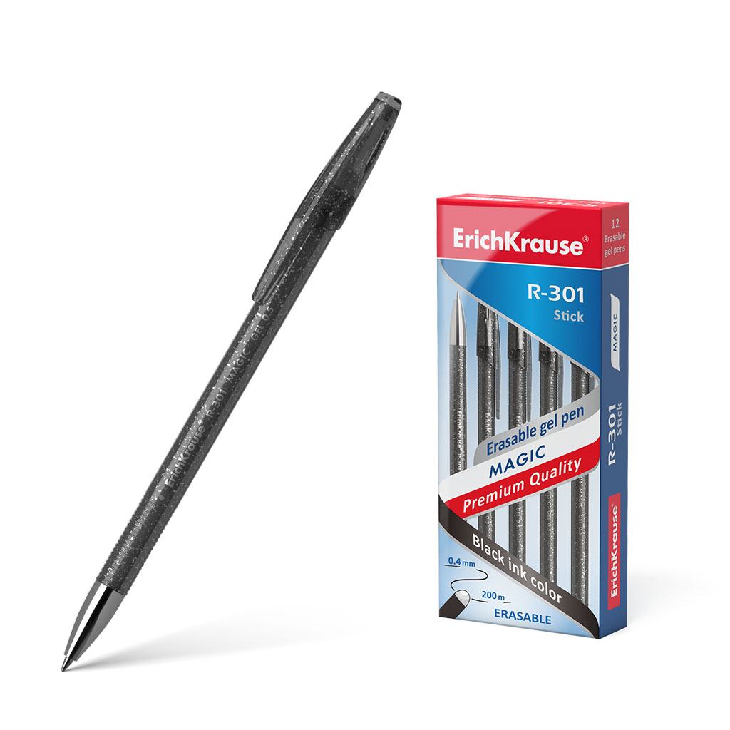 Ручка гелевая сo стираемыми чернилами ErichKrause® R-301 Magic Gel 0.5, цвет чернил черный 