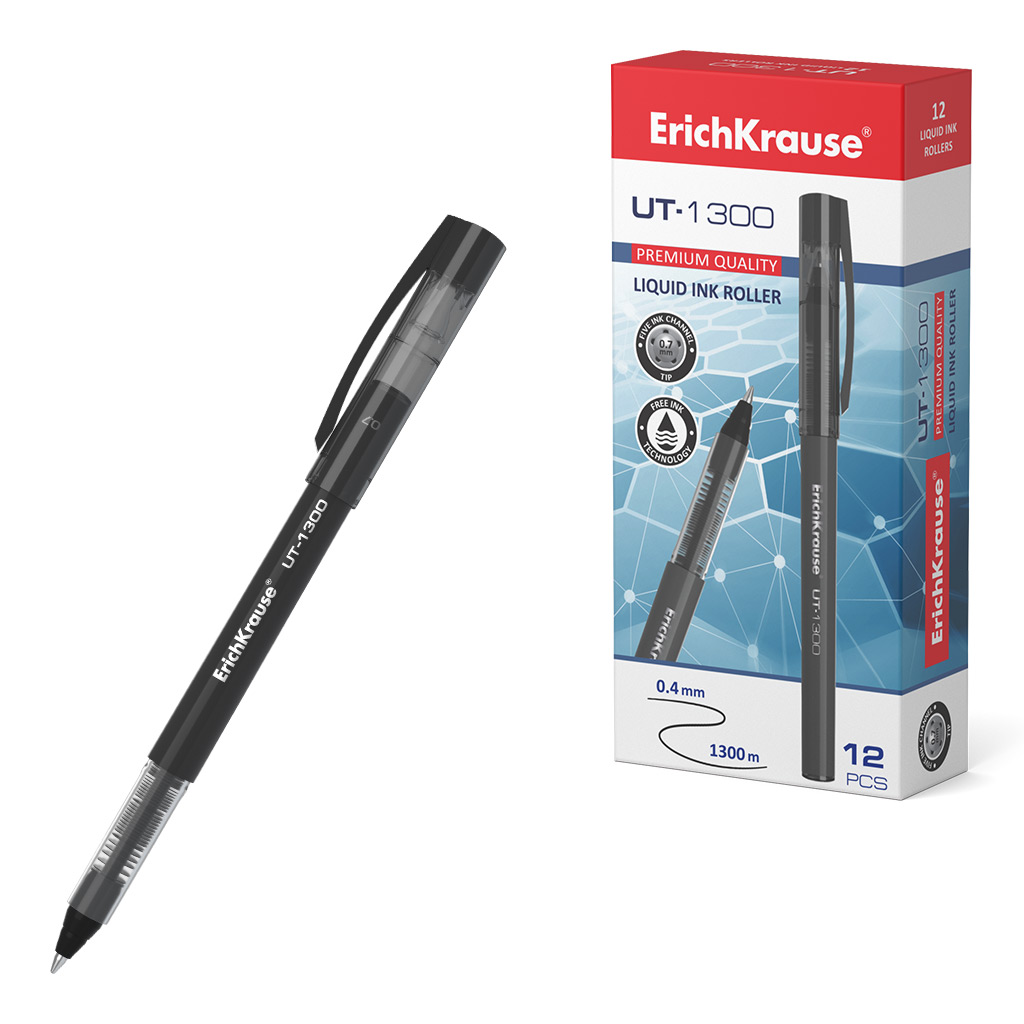 Ручка-роллер ErichKrause® UT-1300, цвет чернил черный 